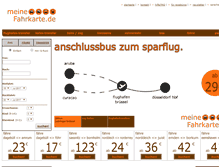Tablet Screenshot of meinefahrkarte.de